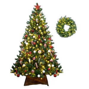 Pre-lit Arbor Vitae Fir Tree (4ft to 8ft)